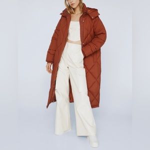 Puffer coat color Terracotta new